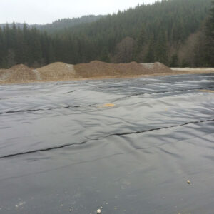 Waterproofing drilling platform sites