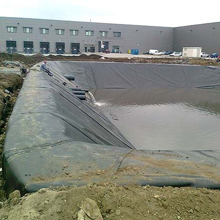 Pluvial water storage basin - Beneficiary: HERBERGER