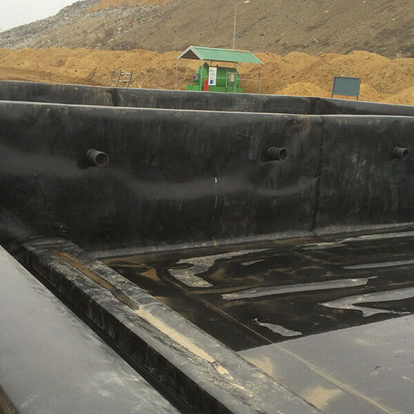 Domestic waste landfill Craiova - leachate collection